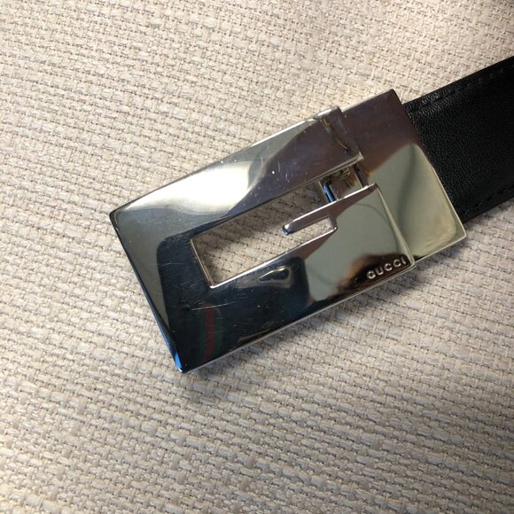 GUCCI Black Leather Belt main image 3